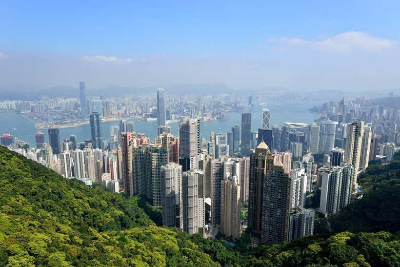 La ligne d'horizon d'Hong Kong