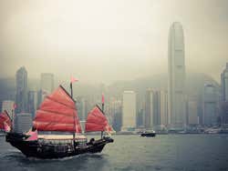Balade en bateau dans Hong Kong
