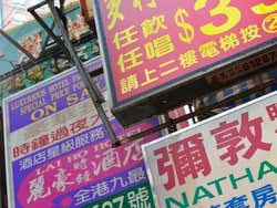 Panneaux de Mong Kok