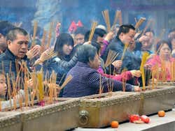 Temple Wong Tai Sin, offrandes